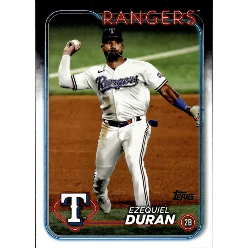 2024 Topps #555 Ezequiel Duran NM-MT Texas Rangers Baseball Card - Baseball Card Single