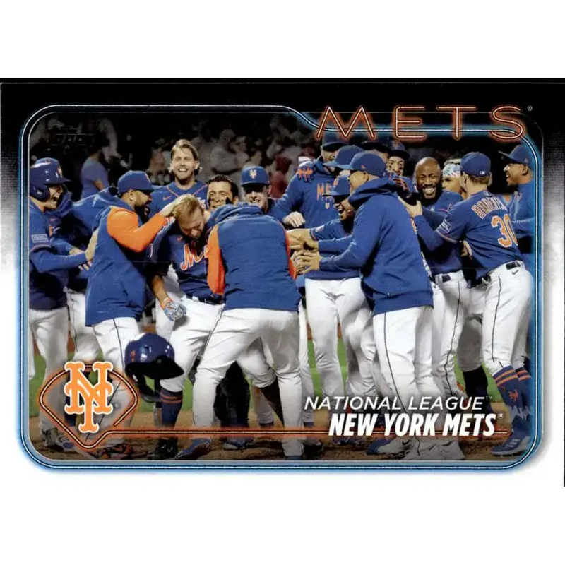 2024 Topps #557 Team Card NM-MT New York Mets Baseball Card - Baseball Card Single