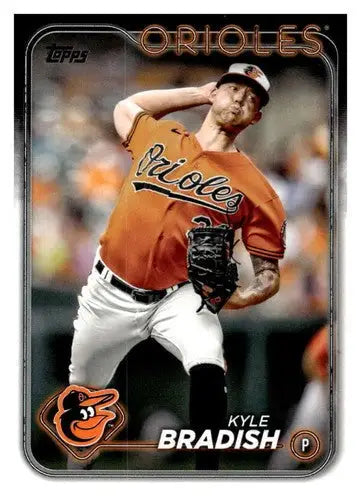 Kyle Bradish baseball card with original gloss from 2024 Topps #56 NM-MT Orioles