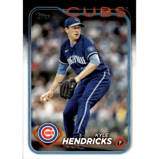 2024 Topps #567 Kyle Hendricks NM-MT Chicago Cubs Baseball Card - Baseball Card Single