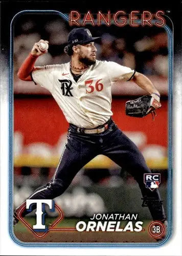 2024 Topps #575 Jonathan Ornelas NM-MT RC Rookie Rangers ID:75145 - Baseball Card Single