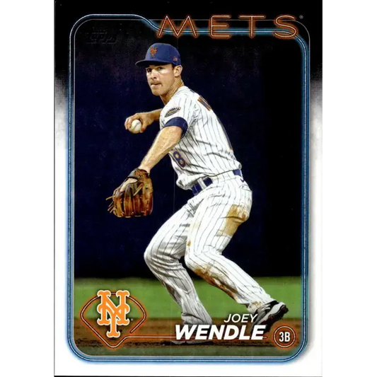2024 Topps #577 Joey Wendle NM-MT New York Mets Baseball Card - Baseball Card Single