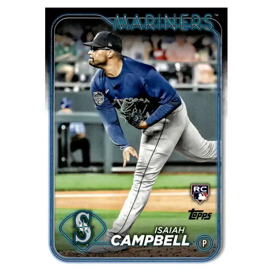 2024 Topps #58 Isaiah Campbell NM-MT RC Rookie Seattle Mariners Baseball Card - Baseball Card Single