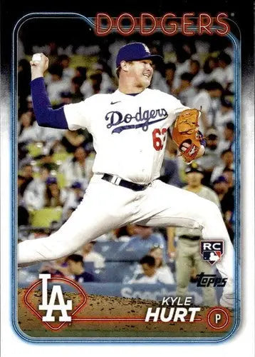2024 Topps Kyle Hurt rookie Dodgers baseball card with original gloss NM-MT condition