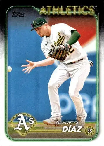 2024 Topps #586 Aledmys Diaz NM-MT Athletics ID:71010 - Baseball Card Single