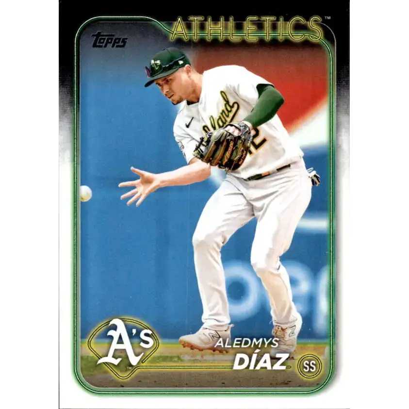 2024 Topps #586 Aledmys Diaz NM-MT Oakland Athletics Baseball Card - Baseball Card Single
