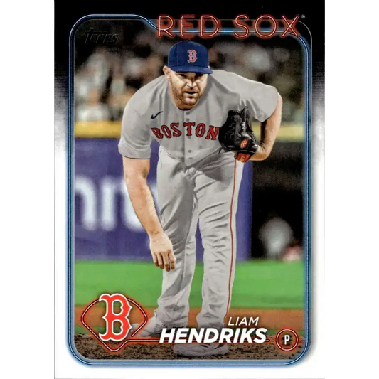 2024 Topps #587 Liam Hendriks NM-MT Boston Red Sox Baseball Card - Baseball Card Single