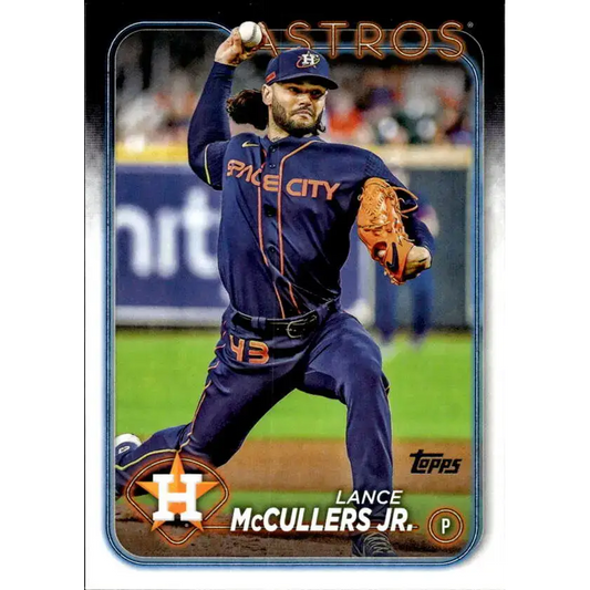 2024 Topps #588 Lance McCullers Jr. NM-MT Houston Astros Baseball Card - Baseball Card Single