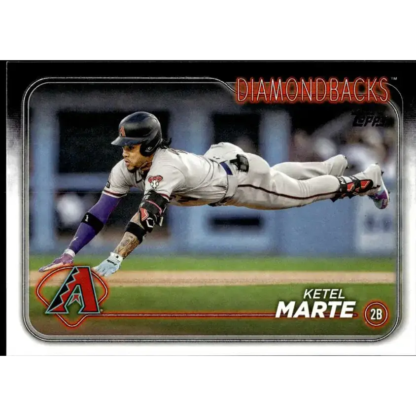2024 Topps #597 Ketel Marte NM-MT Arizona Diamondbacks Baseball Card - Baseball Card Single