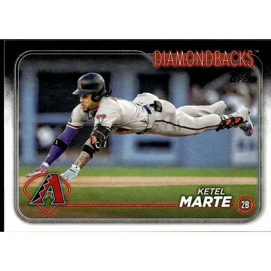 2024 Topps #597 Ketel Marte NM-MT Arizona Diamondbacks Baseball Card - Baseball Card Single