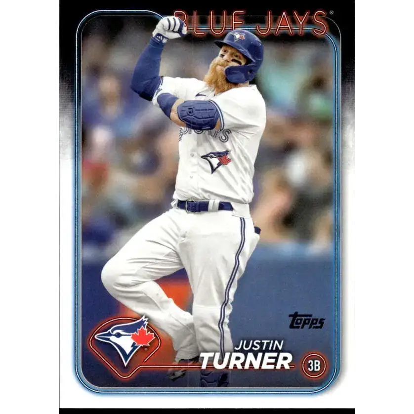 2024 Topps #598 Justin Turner NM-MT Toronto Blue Jays Baseball Card - Baseball Card Single