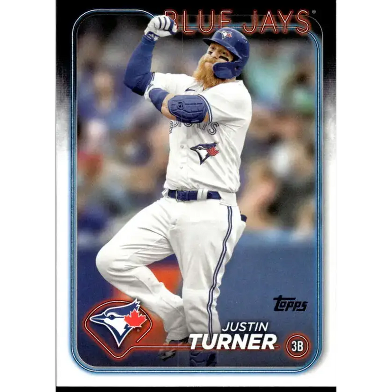 2024 Topps #598 Justin Turner NM-MT Toronto Blue Jays Baseball Card - Baseball Card Single