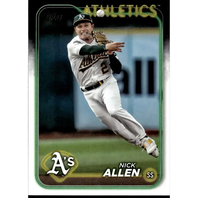 2024 Topps #599 Nick Allen NM-MT Oakland Athletics Baseball Card - Baseball Card Single