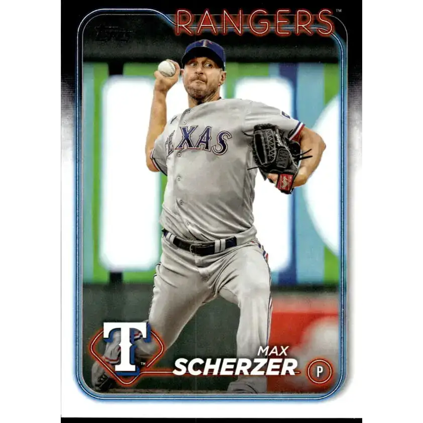 2024 Topps #600 Max Scherzer NM-MT Texas Rangers Baseball Card - Baseball Card Single