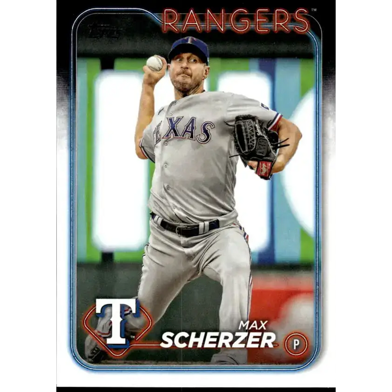 2024 Topps #600 Max Scherzer NM-MT Texas Rangers Baseball Card - Baseball Card Single