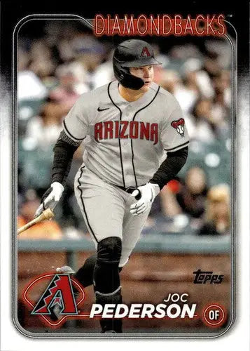 Original gloss baseball card of Joc Pederson from 2024 Topps featuring Simply Sandoval