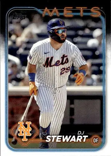 Original gloss 2024 Topps DJ Stewart baseball card Stewart NM-MT Mets ID 71485