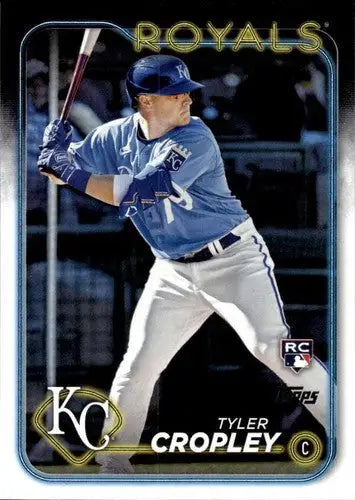 Tyler Cropley rookie Royals baseball card with original gloss from 2024 Topps #612