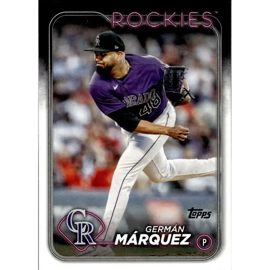 2024 Topps #618 German Marquez NM-MT Colorado Rockies Baseball Card - Baseball Card Single