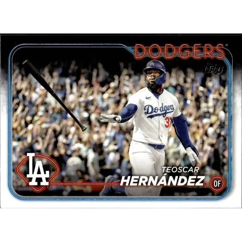 2024 Topps #619 Teoscar Hernandez NM-MT Los Angeles Dodgers Baseball Card - Baseball Card Single