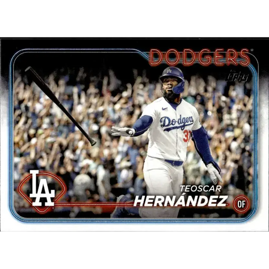 2024 Topps #619 Teoscar Hernandez NM-MT Los Angeles Dodgers Baseball Card - Baseball Card Single