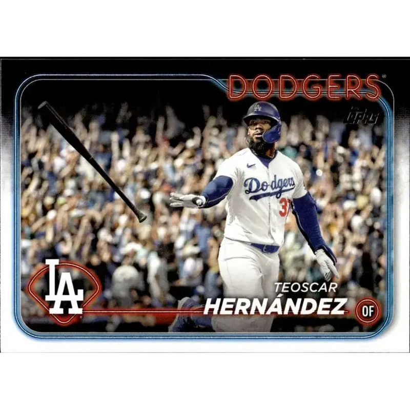 2024 Topps #619 Teoscar Hernandez NM-MT Los Angeles Dodgers Baseball Card - Baseball Card Single