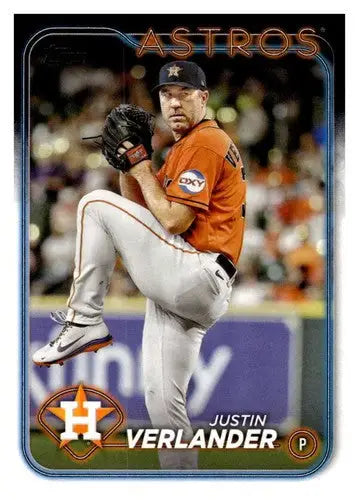 2024 Topps #62 Justin Verlander NM-MT Astros ID:68616 - Baseball Card Single