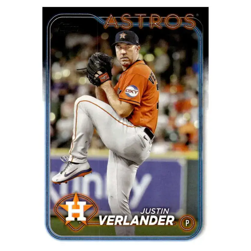 2024 Topps #62 Justin Verlander NM-MT Houston Astros Baseball Card - Baseball Card Single