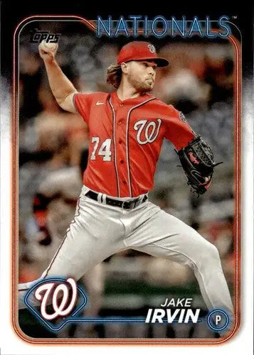 2024 Topps #621 Jake Irvin NM-MT Nationals ID:71495 - Baseball Card Single