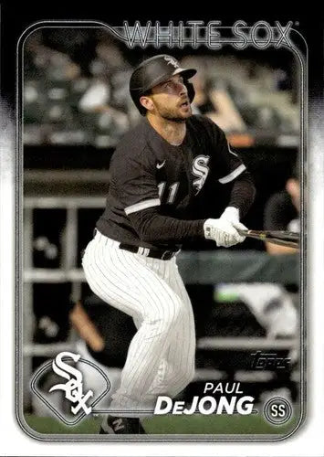 Original gloss Paul DeJong baseball card from 2024 Topps White Sox collection