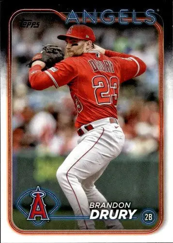 Baseball card featuring Brandon Drury with original gloss, 2024 Topps Brandon Drury NM-MT