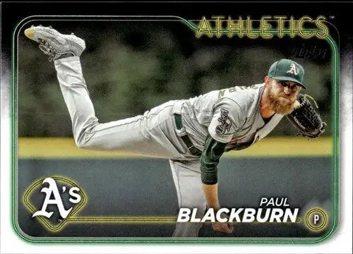 2024 Topps #647 Paul Blackburn NM-MT Athletics ID:71025 - Baseball Card Single