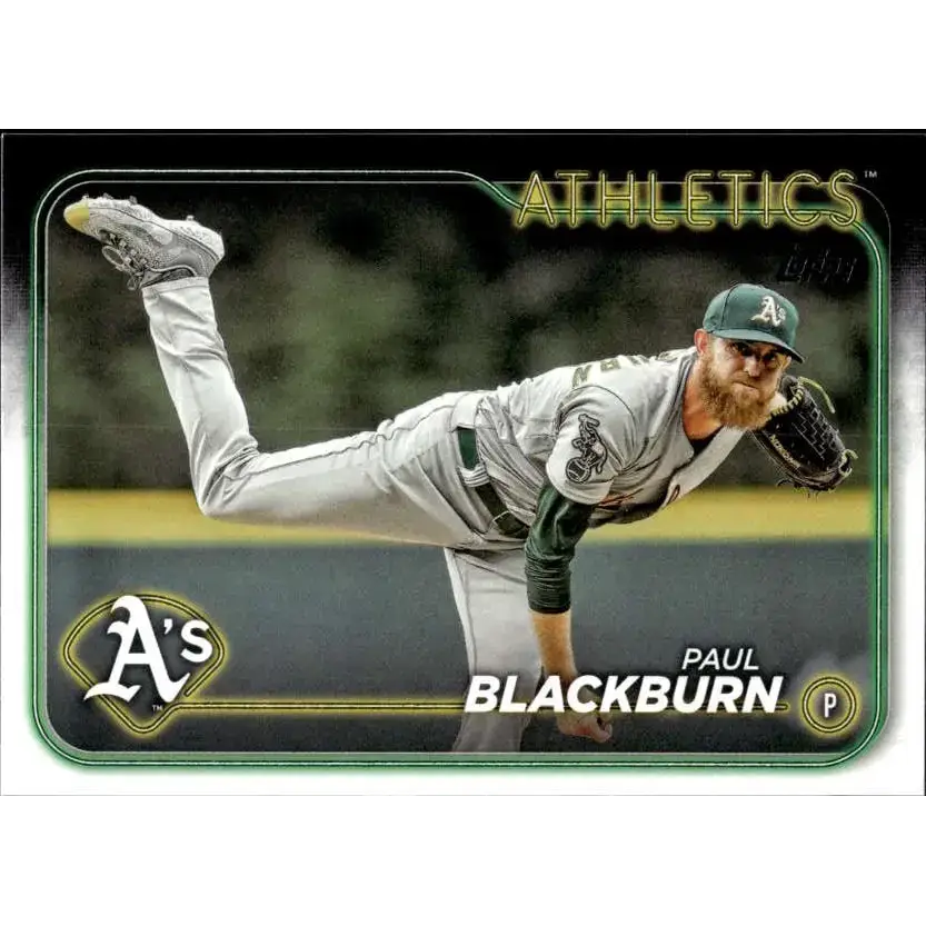2024 Topps #647 Paul Blackburn NM-MT Oakland Athletics Baseball Card - Baseball Card Single