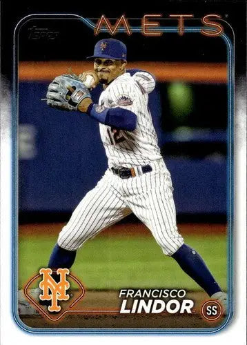 2024 Topps #650 Francisco Lindor NM-MT Mets ID:71028 - Baseball Card Single