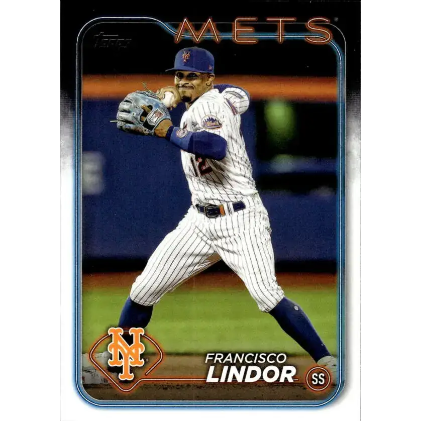 2024 Topps #650 Francisco Lindor NM-MT New York Mets Baseball Card - Baseball Card Single
