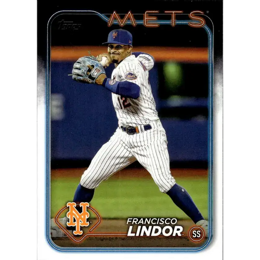 2024 Topps #650 Francisco Lindor NM-MT New York Mets Baseball Card - Baseball Card Single