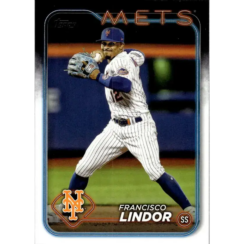 2024 Topps #650 Francisco Lindor NM-MT New York Mets Baseball Card - Baseball Card Single
