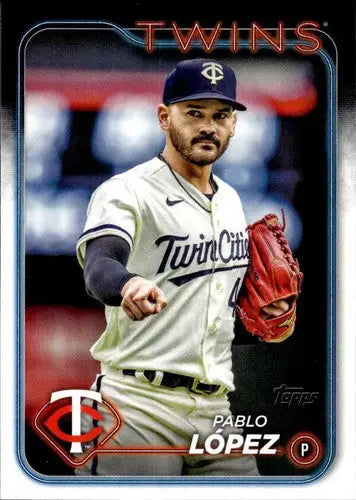 2024 Topps #651 Pablo Lopez NM-MT Twins ID:71510 - Baseball Card Single