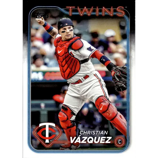 2024 Topps #654 Christian Vazquez NM-MT Minnesota Twins Baseball Card - Baseball Card Single
