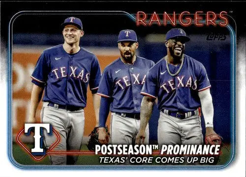 2024 Topps #656 Postseason Prominence NM-MT Rangers ID:71031 - Baseball Card Single