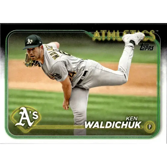 2024 Topps #659 Ken Waldichuk NM-MT Oakland Athletics Baseball Card - Baseball Card Single
