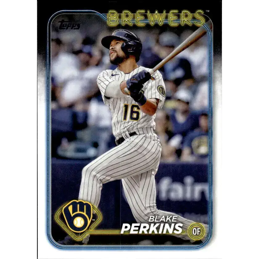 2024 Topps #663 Blake Perkins NM-MT Milwaukee Brewers Baseball Card - Baseball Card Single