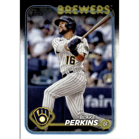2024 Topps #663 Blake Perkins NM-MT Milwaukee Brewers Baseball Card - Baseball Card Single