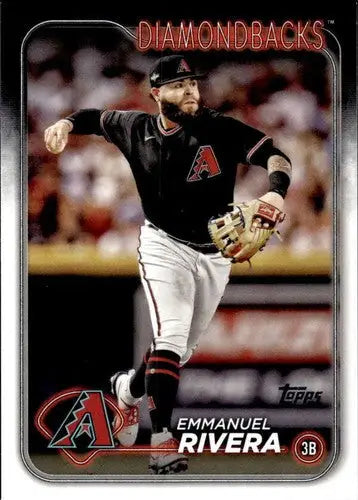 2024 Topps Emmanuel Rivera baseball card with original gloss, NM-MT Diamondbacks