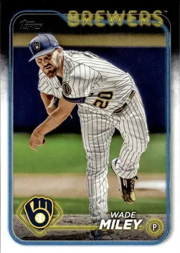 2024 Topps #671 Wade Miley NM-MT Brewers ID:71524 - Baseball Card Single