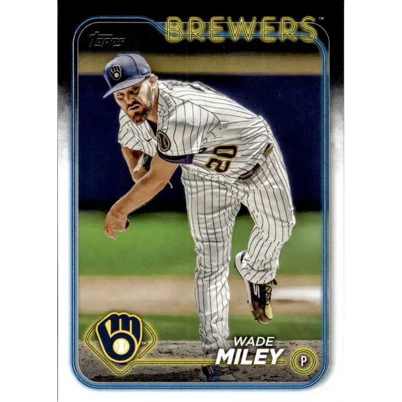 2024 Topps #671 Wade Miley NM-MT Milwaukee Brewers Baseball Card - Baseball Card Single
