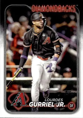 Original gloss Lourdes Gurriel baseball card from 2024 Topps #677 Simply Sandoval Diamondbacks