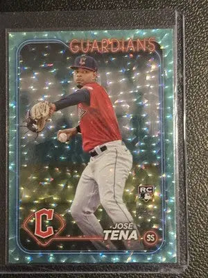 2024 Topps #678 José Tena Aqua Crackle Foil #/399 - Baseball Card Single