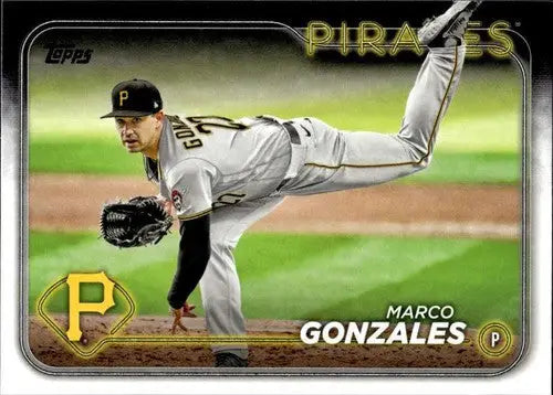 Original gloss baseball card of Marco Gonzales NM-MT from 2024 Topps #682