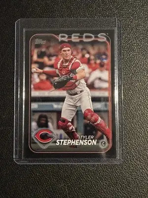 2024 Topps #684 Tyler Stephenson Black #/73 - Baseball Card Single